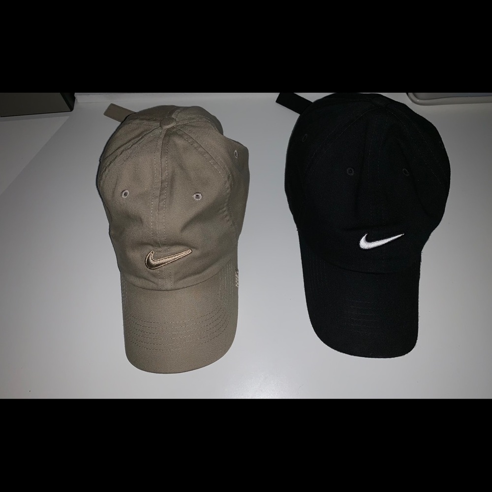 2 Nike strap backs (dad hats)
